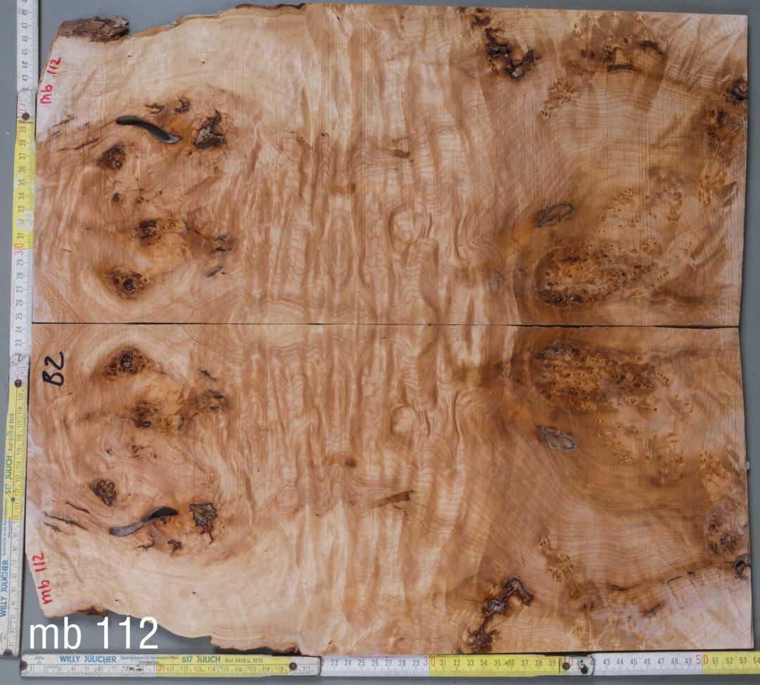 Maple Burl Top 'MB112' Book-Matched